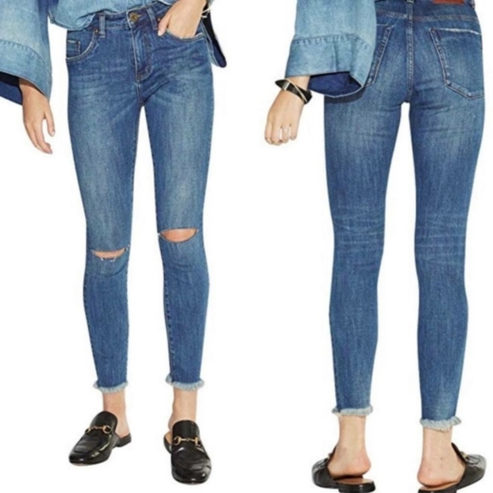 One Teaspoon High Waist Freebird II Skinny Jeans